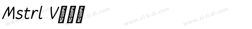 Mistral AV字体转换